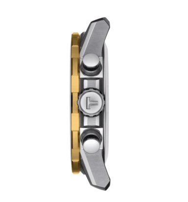 RELOJ TISSOT SUPERSPORT BISEL DORADO CON NEGRO CRONOGRAFO - 5