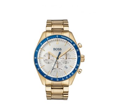 RELOJ HUGO BOSS TROPHY DORADO CARATULA BLANCA