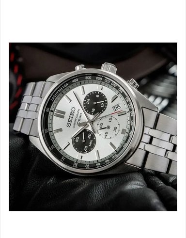 RELOJ SEIKO SSB425P1 CHRONO FONDO PANDA - 3