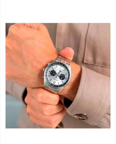 RELOJ SEIKO SSB425P1 CHRONO FONDO PANDA - 4
