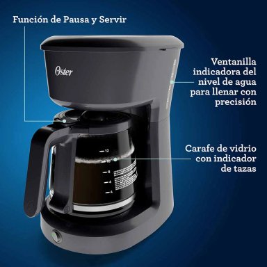 CAFETERA OSTER BVSTDCS12B 12 TAZAS CON FILTRO PERMANENTE - 4