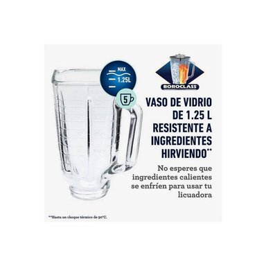 LICUADORA OSTER BLST4126R 3 VELOCIDADES CLÁSICA 1.25 LTS ROJO - 6