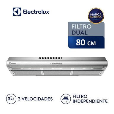 CAMPANA ELECTROLUX 80CM EXTRACTORA EMPOTRABLE TRADICIONAL EJSE302TBJS PENINSULA