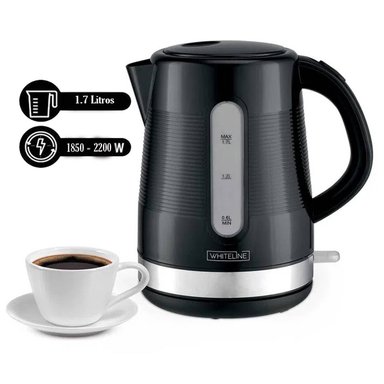 HERVIDOR ELÉCTRICO WHITELINE 1707 1.7 L NEGRO
