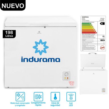 CONGELADORA INDURAMA CI-220BL 198 LT DUAL