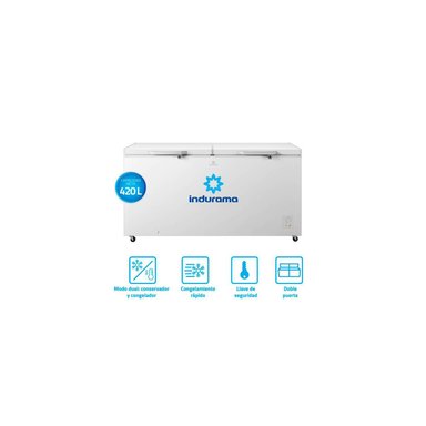 CONGELADORA INDURAMA CI-420BL 420 LT DUAL