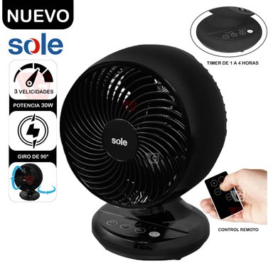 VENTILADOR DE MESA SOLE SOLAIR016 30 WATTS SOBRE TURBOMAX
