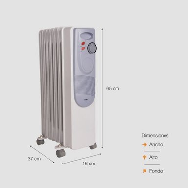 ESTUFA SOLE SOLE1500 1500 WATTS ACEITE ELECTRICA 7 CELDAS - 5