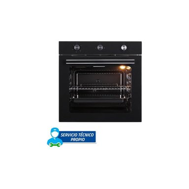 HORNO EMPOTRABLE A GAS INDURAMA HEI-75NGP 75 LITROS NEGRO