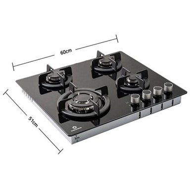COMBO INDURAMA COCINA EGI-604VDNEG Y CAMPANA CEI-602NE - 6