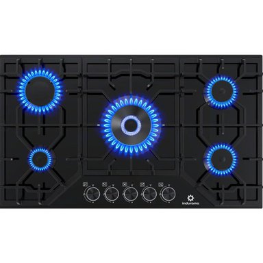 COMBO INDURAMA COCINA EGASI-905CGNE Y CAMPANA CEI-902NE - 4