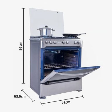 COCINA INDURAMA ZAFIRO FIRENZE 5 HORNILLA 30' - 5