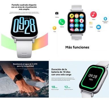 XIAOMI REDMI WATCH 5 ACTIVE RESISTENTE AL AGUA, LLAMADAS - NEGRO - 4