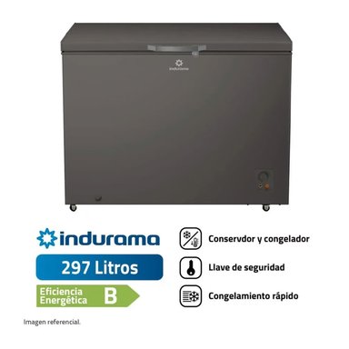 CONGELADOR CON ENFRIAMIENTO RAPIDO 297LT  INDURAMA CI-320DG GR