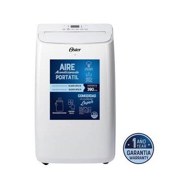 AIRE ACONDICIONADO PORTÁTIL  14000 BTU OSTER PACPOR1412FWE BLANCO