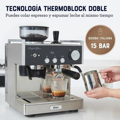 CAFETERA PARA ESPRESSO 1700W PERFECT BREW 2.8 LTS BVSTEM7400 ACERO - 4