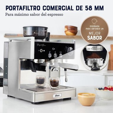 CAFETERA PARA ESPRESSO 1700W PERFECT BREW 2.8 LTS BVSTEM7400 ACERO - 5