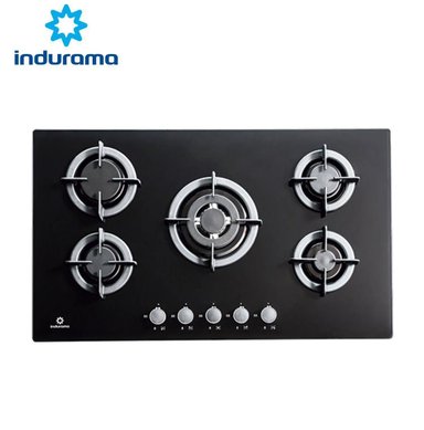 ENCIMERA EMPOTRABLE 5 HORNILLAS INDURAMA EGI-905VDNEG NEGRO