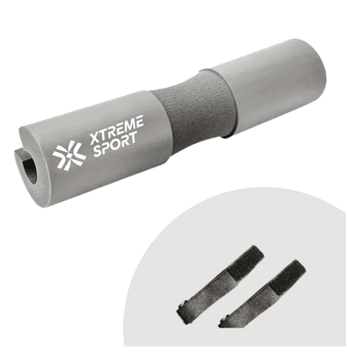 ALMOHADILLA DE BARRA ERGONOMICA PARA SENTADILLAS PROTECTOR GRIS