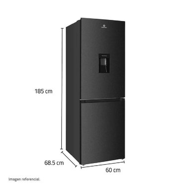REFRIGERADORA C/DISPENSADOR DE AGUA NO FROST INDURAMA BOTTOM FREEZER RI-639DN 320 LTS NEGRO - 5