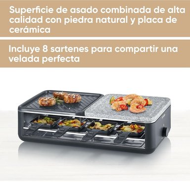 PARRILLA RACLETTE CON PIEDRA NATURAL SEVERIN RG-2366 - 2