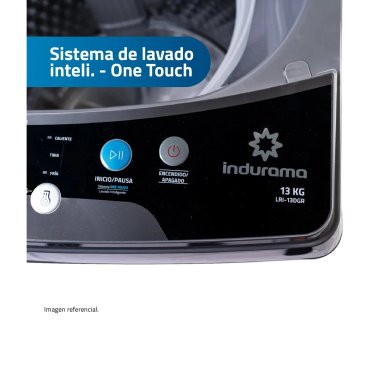 LAVADORA AUTOMÁTICA INDURAMA LRI-13DGR 13KG GRIS - 5