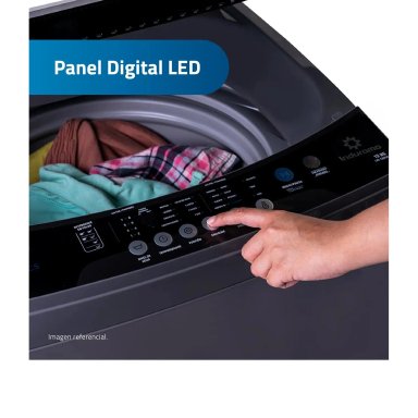 LAVADORA AUTOMÁTICA INDURAMA LRI-13DGR 13KG GRIS - 6