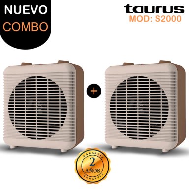 PACK DE 2 CALENTADORES TAURUS S2000 2000W