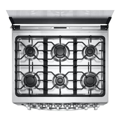 COCINA A GAS 6 HORNILLAS GRAN CAPACIDAD ACERO INOXIDABLE LG LRGZ5255S - 8