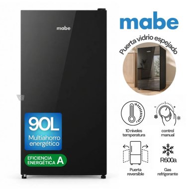 FRIGOBAR DE 90 L NEGRO MABE - RMF04PV1 - 1