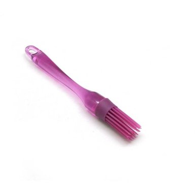 PINCEL DE COCINA REDONDO DE SILICONA 23CM MORADO