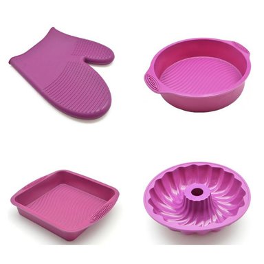 MOLDES PRESS MORADO SILICONA HORNEAR 4 PIEZAS