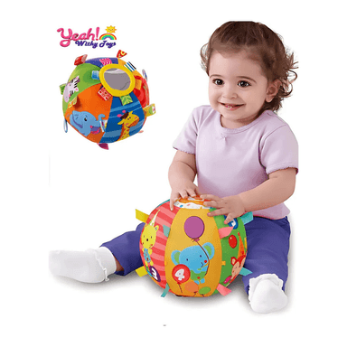 PELOTA MULTICOLOR CON SONIDO PARA BEBÉS - GLOBAL KIDS