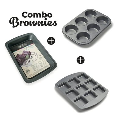 COMBO X 3 MOLDES PARA BROWNIES - PRESS