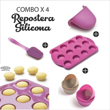 SUPER COMBO X 3 REPOSTERÍA DE SILICONA - PRESS