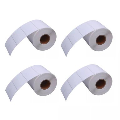 04 ROLLOS DE 1000 ETIQUETAS ADHESIVAS TÉRMICO 60X40MM