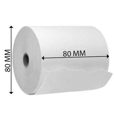 CONTÓMETRO JPSYSTEMS PAPEL TÉRMICO 80X80MM 55GR CAJA 20 ROLLOS - 3
