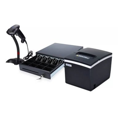 IMPRESORA LÁSER XPRINTER E200LM410 TICKETS 80MM USB LECTOR 1D GAVETA CAJON DINERO 41X42CM - 1