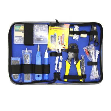 KIT JPSYSTEMS NF-1501 RASTREA CABLE + CRIMPEADOR + TESTEADOR + PELACABLE + DETECTOR CORRIENTE + 15 RJ45