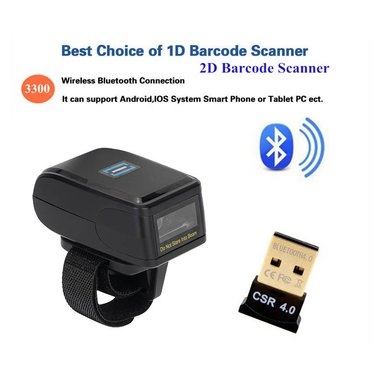 LECTOR ESCÁNER JPSYSTEMS CÓDIGO BARRAS PORTÁTIL 2D 1D TIPO ANILLO YHD-3300DB - 4