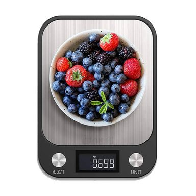 BALANZA JPSYSTEMS JBM-45 NEGRO GRAMERA METALICA 10KG PORTATIL DIGITAL BOTONES TACTILES