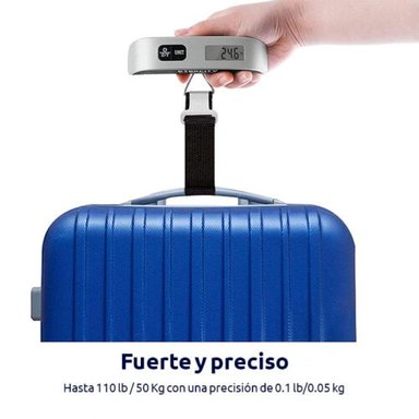 BALANZA PORTÁTIL DE MANO DIGITAL 50KG PARA MALETA DE VIAJE - 3
