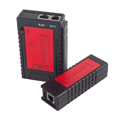 TESTEADOR PROBADOR CABLE DE RED LAN RJ45 RJ11 CON BATERÍA