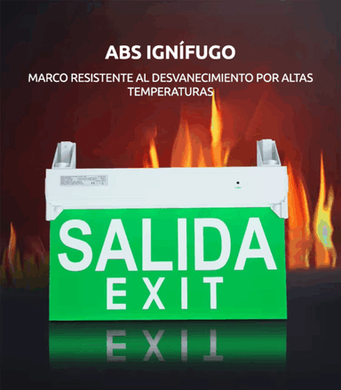 SEÑAL DE SALIDA EMERGENCIA 3W 180 MINUTOS DURACIÓN SIN SWITCH NI ENCHUFE - 4