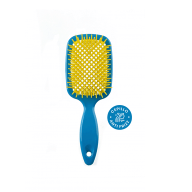 CEPILLO FAVO RAQUETA - CELESTE/AMARILLO