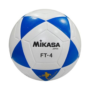 PELOTA FULBITO MIKASA FT-4B CUERO SINT BLANCO/AZUL #4