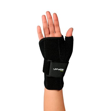 MUÑEQUERA POWER PRENE NEGRO CON ESTABILIZADOR IZQUIERDO