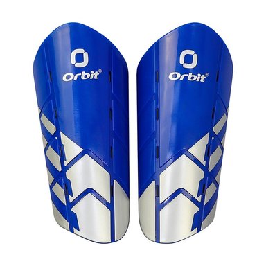 CANILLERA FÚTBOL ORBIT AZUL INO/PLATA S