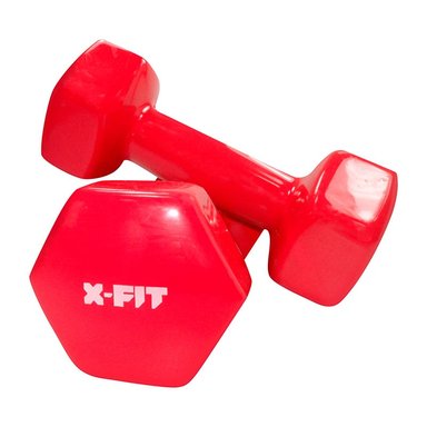 MANCUERNAS X-FIT XF-460-5-1 3KG ROJO