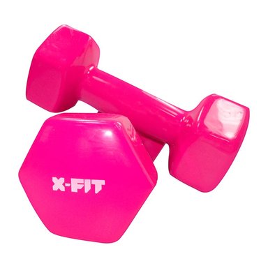 MANCUERNAS X-FIT XF-460-6-3 4KG ROSADO